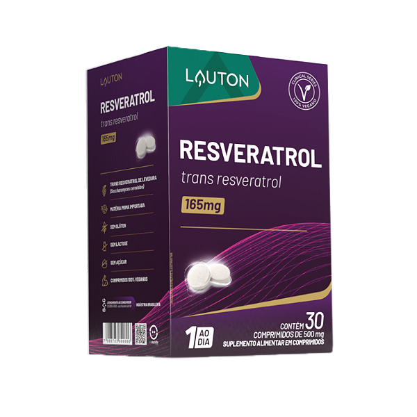 RESVERATROL TRANS RESVERATROL 165MG 30CPS (1 AO DIA) LAUTON