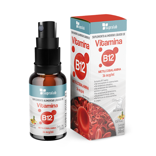 VIT.AMINA B12 SUBLINGUAL 30ML TUTTI FRUTTI SUPRA ERVAS