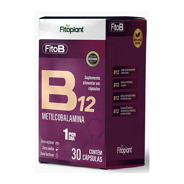 VITAMINA B12 30caps (METILCOBALAMINA) FITOPLANT