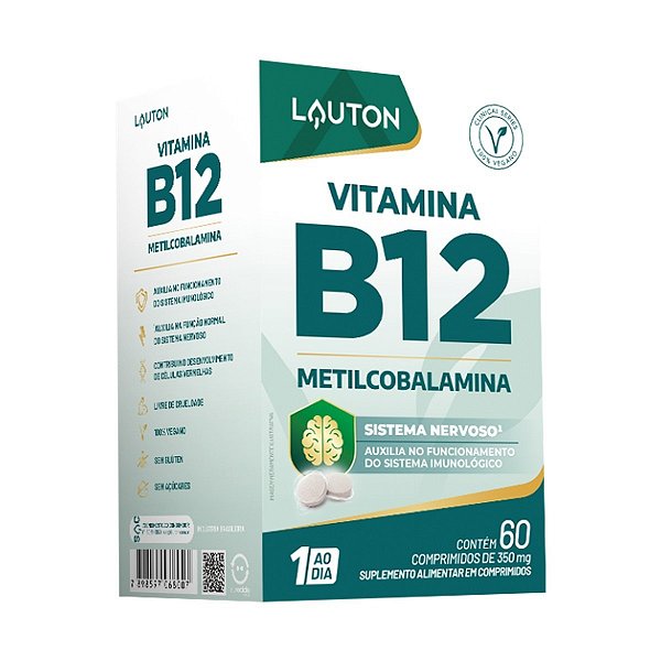 VITAMINA B12 60COMP (1 AO DIA) LAUTON