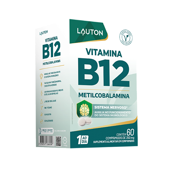 VITAMINA B12 60COMP (1 AO DIA) LAUTON