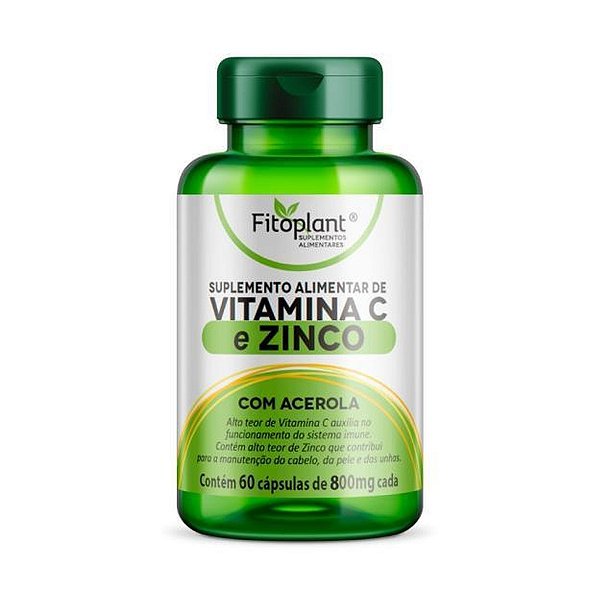 VITAMINA C E ZINCO 900mg 60caps  FITOPLANT
