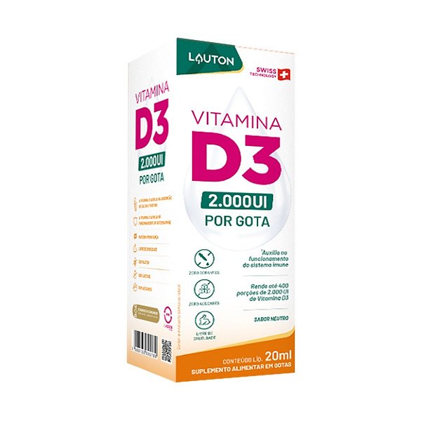 VITAMINA D3 PURA 2000UI POR GOTA LAUTON
