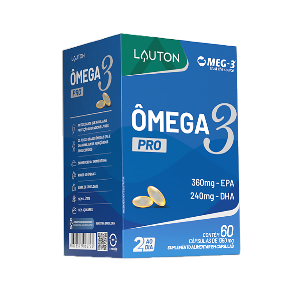 ÔMEGA 3 PRO 360EPA 240DHA 60CAPS (2 AO DIA) LAUTON