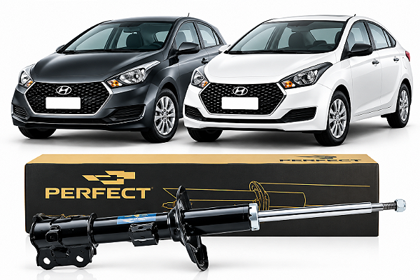 Amortecedor Dianteiro Esquerdo Hyundai HB20 HB20S 2012 a 2019 Perfect