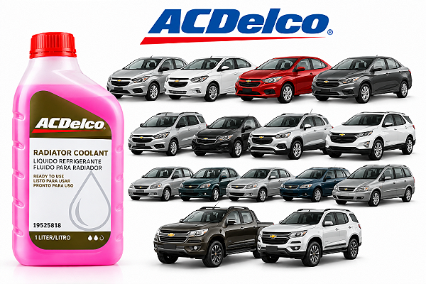 Aditivo Radiador Rosa Pronto Para Uso ACDelco GM Original 1L - 19525818