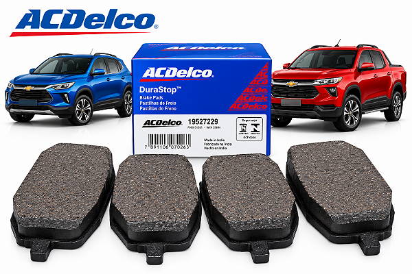 Jogo de Pastilha de Freio Dianteira Tracker 2020 a 2026 Montana 2023 a 2026 -ACDelco