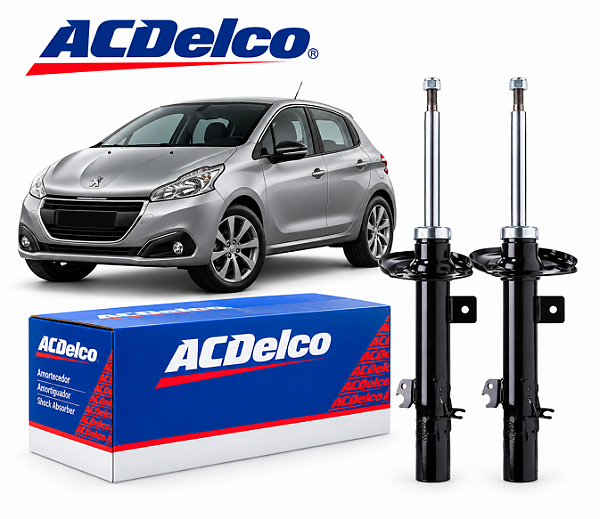 Par de Amortecedores Dianteiros Peugeot 208 2013 a 2019 ACDelco