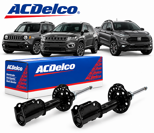 Par Amortecedores Dianteiros Jeep Renegade,Compass e Fiat Toro 4x2 2015 a 2021 ACDelco