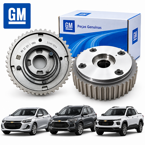 Engrenagem Polia do Eixo Comando de Válvula Onix Tracker Montana Original GM - 55497094