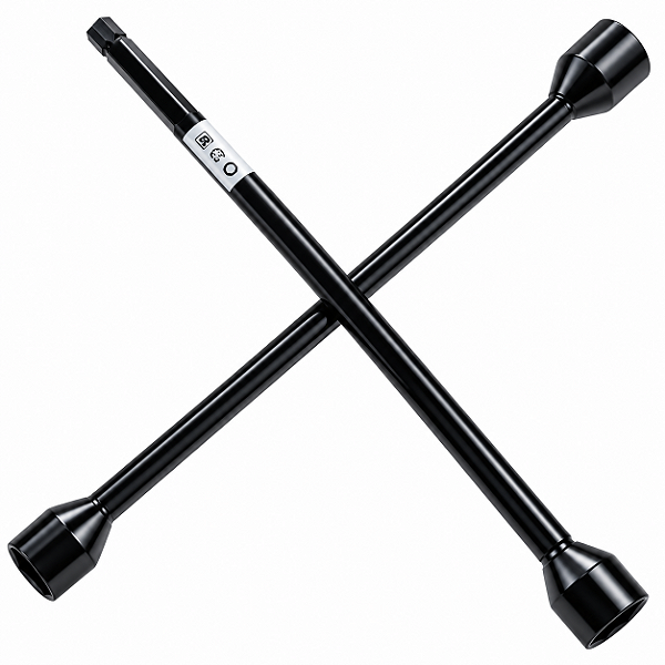 Chave de Roda Cruz Universal com Espátula - 17mm, 19mm, 21mm