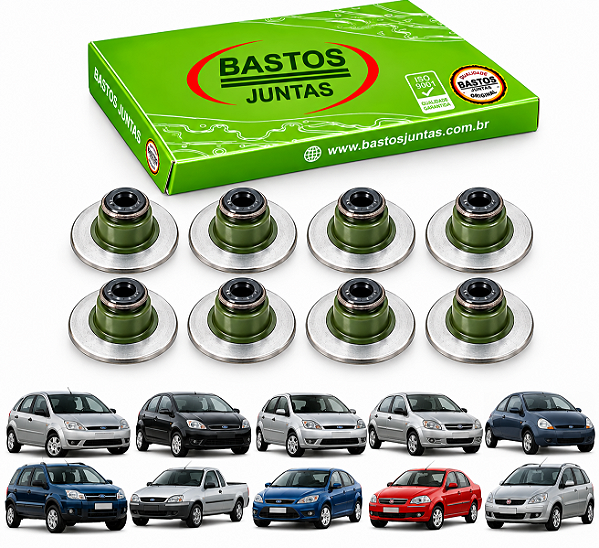 Jogo Retentor da Haste de Válvula Ford Zetec Rocam 1.0 e 1.6 8V - Bastos 1230045