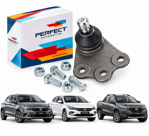 Par Pivô de Suspensão Inferior Fiat Argo Cronos Nova Strada - Perfect