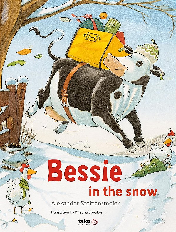 Bessie is in the snow