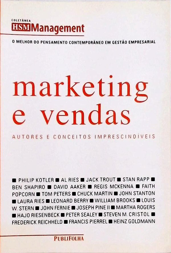 Marketing E Vendas. Autores E Conceitos Imprescindíveis - USADO