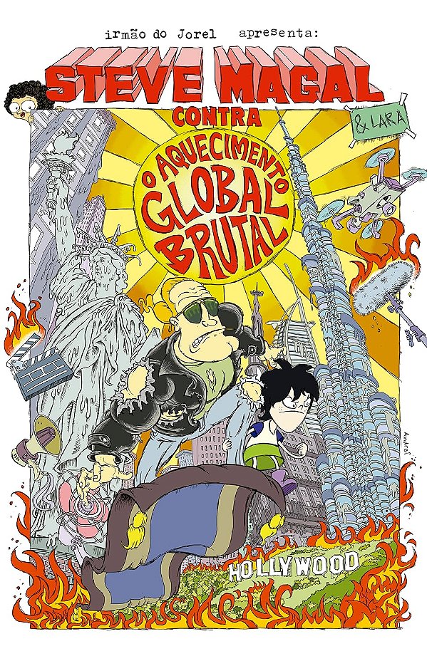 Steve Magal contra o aquecimento global brutal – Lara e Steve Magal, a melhor amiga e o maior ídolo do Irmão do Jorel...