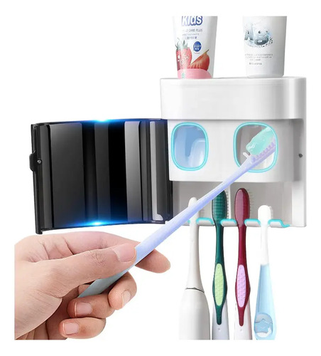 Dispensador Pasta De Dente Parede Com Suporte Esterilizador