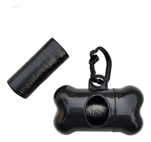 Kit Higiênico Pet Cata Caca Com 30 Refil Saquinhos - Preto