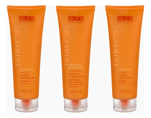 Kit Pós Química E Cachos Extra Care 250ml