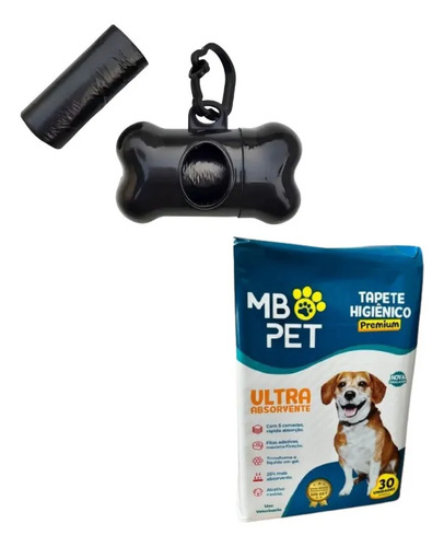 Kit Tapete Higiênico + Cata Caca - Preto