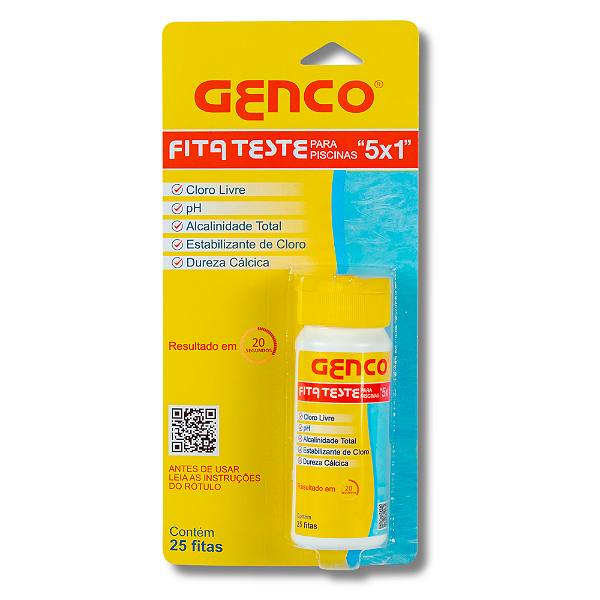 Genco Tubo de Fita Teste C/25 Tiras