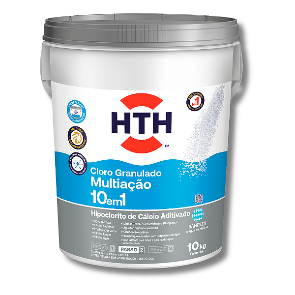 Hth Cloro Granulado Aditivado 10 Em 1 10kg