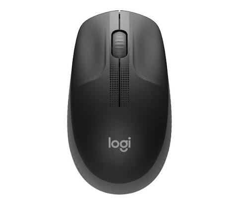 Mouse sem fio Logitech M190 - Preto e Cinza
