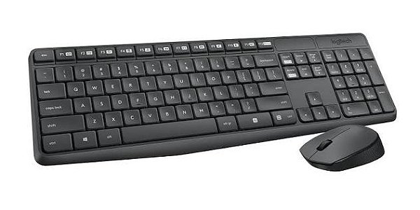 Kit Teclado e Mouse sem fio Logitech MK235