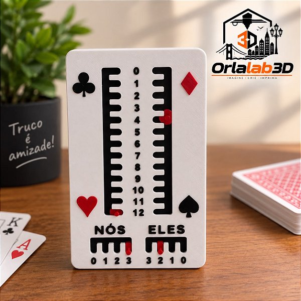 Porta Baralho com Contador de Truco