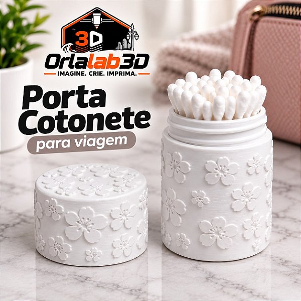 Porta Cotonete para Viagem