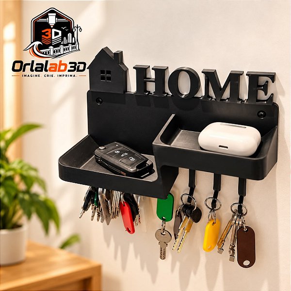 Porta-Chaves HOME com Organizador