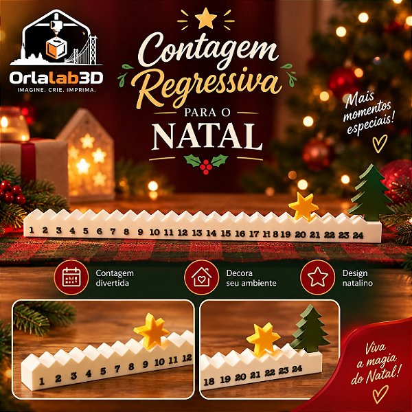 Calendário Contagem Regressiva para o Natal 🎄⭐