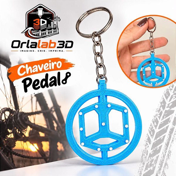 🚲 Chaveiro Pedal Giratório