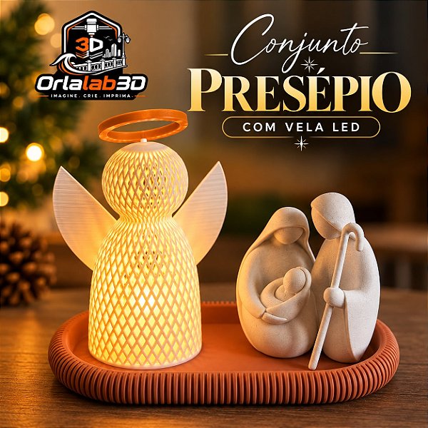 Conjunto Presépio com Vela LED ✨