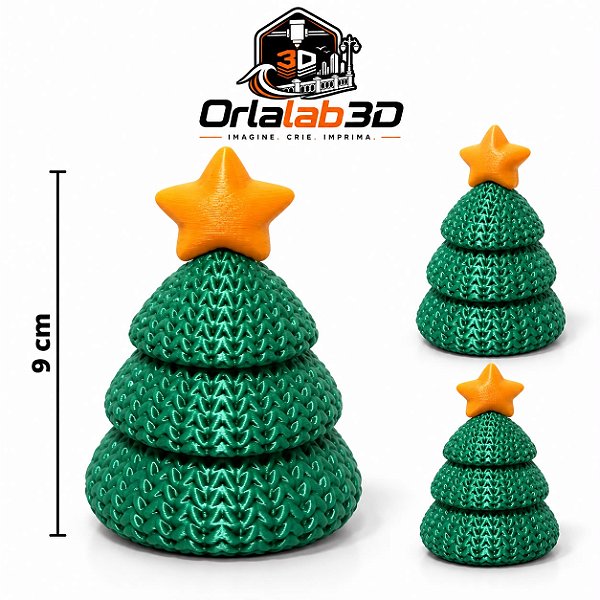 Árvore de Natal Crochê – 9 cm 🎄
