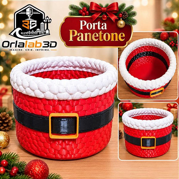 Porta Panetone Natalino – Papai Noel 🎅🎄