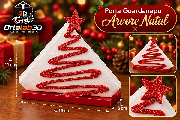 Porta Guardanapo Árvore de Natal 🎄