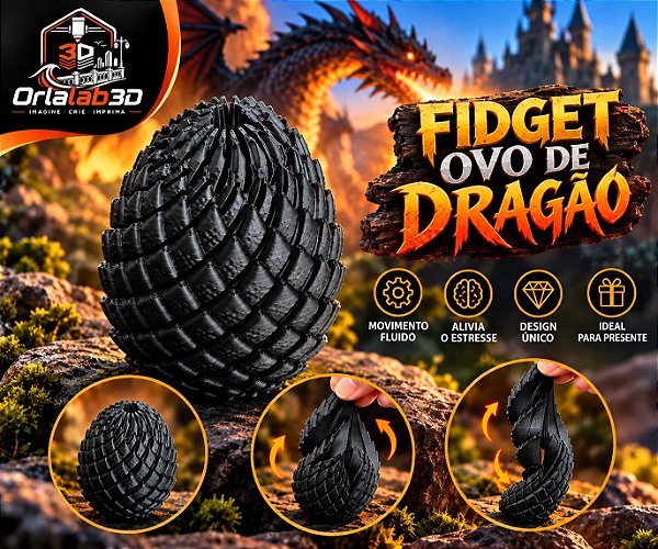 Fidget Ovo de Dragão