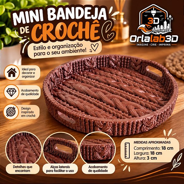 Mini Bandeja de Crochê