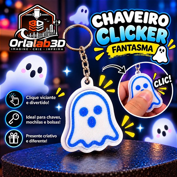 👻 Chaveiro Clicker Fantasma