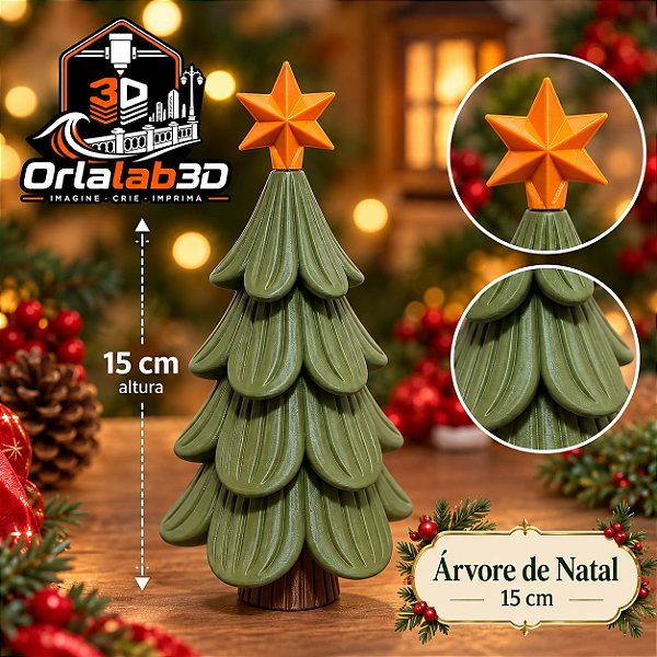 🎄 Árvore de Natal Decorativa – 15 cm