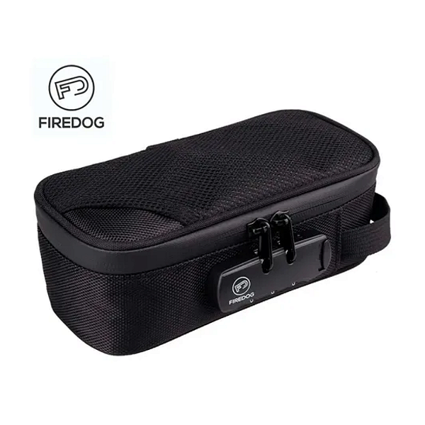 Case Firedog Black - Bolsa Smell Proof Premium Acolchoada - À Prova de Cheiro