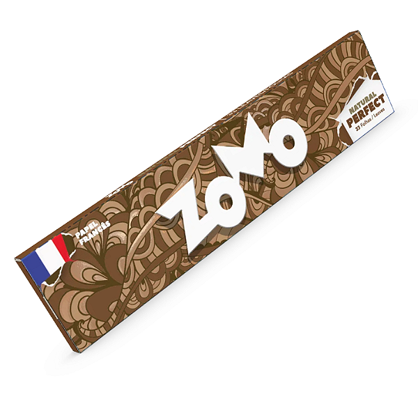 Seda Zomo Natural Perfect Brown King Size - Papel Francês 33 Folhas