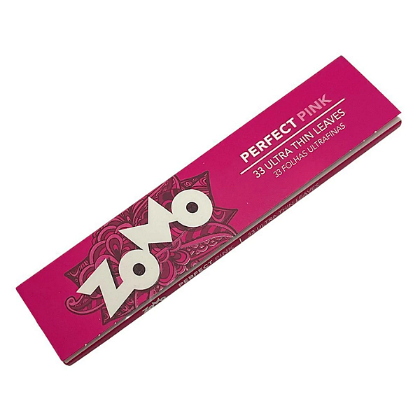 Seda Zomo Perfect Pink King Size - 33 Folhas Ultrafinas Rosa