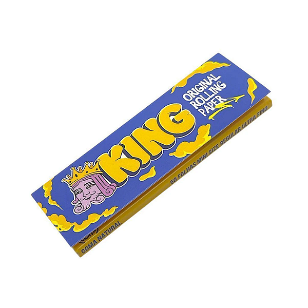 Seda King Original - Mini Size - 50 Folhas - Ultrafino - Goma Natural