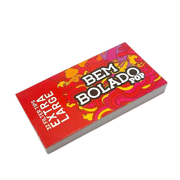 Piteira Bem Bolado Pop Extra Large - 32 Filter Tips - Vermelha - Edição Pop