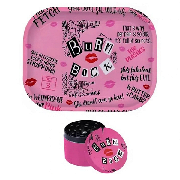 Kit Burn Book - Bandeja + Dichavador Metal 4 Partes