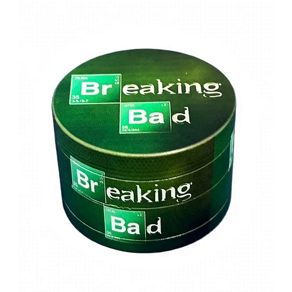 Dichavador Metal 4 Partes 50mm - Breaking Bad - Edição Clássica