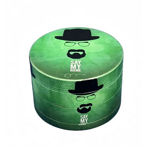 Dichavador Metal 4 Partes 50mm - Breaking Bad Say My Name - Heisenberg