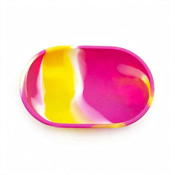 Cuia Bowl Oval de Silicone - Sortida Tie Dye e Lisa
